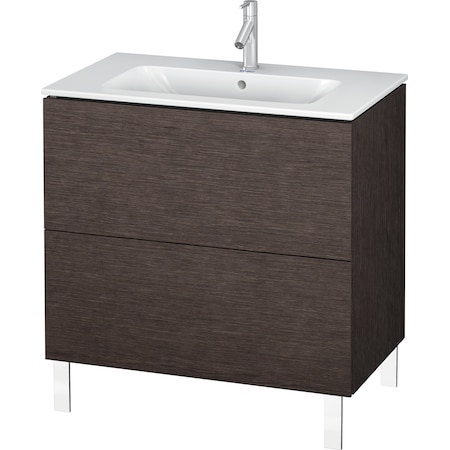 Duravit L-Cube Floor Standing Vanity Unit Lc662607272 Brushed Dark Oak LC662607272